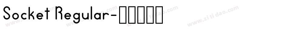 Socket Regular字体转换